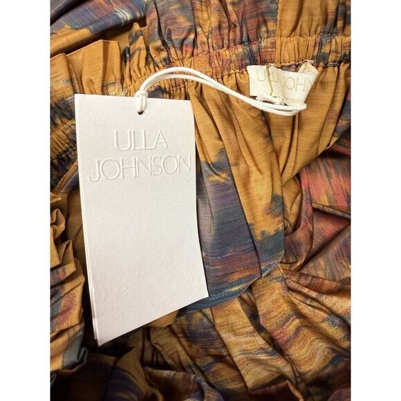 NWT $1490 Ulla Johnson Adeline Off Shoulder Midi Dress Floral Size 2 - Picture 11 of 12